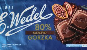 E. Wedel Czekolada mocno gorzka 80% 80 g