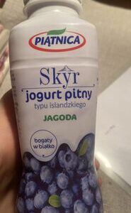 Piątnica Skyr jogurt pitny typu islandzkiego jagoda 350 g