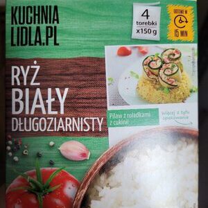 Lidl Ryż Biały Długoziarnisty 600g