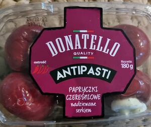 Donatello Antipasti - papryczki czereśniowe nadziewane serkiem 180 g