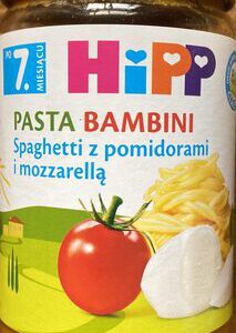 Hipp Spaghetti z pomidorami i mozzarellą 220 g